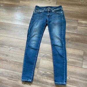 LEVIS 535 Jean LEGGINGS * Ultra STRETCH * Med Wash * SKINNY ankle * size 1